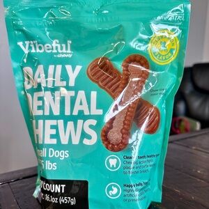 Vibeful Daily Dental Chews for Small Dogs Cinnamon Flavor (K16)